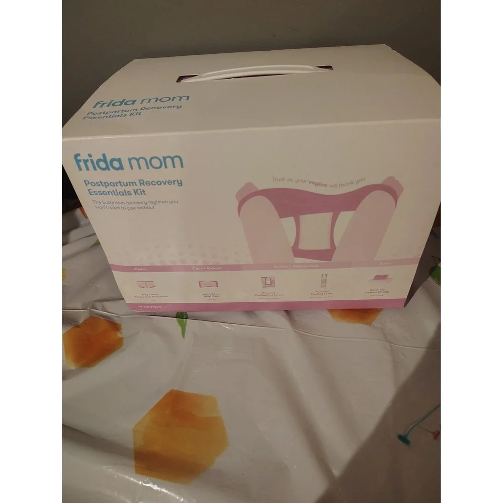 Frida Mom Postpartum Recovery Essentials Kit 5 Step Regimen with Storage Caddy